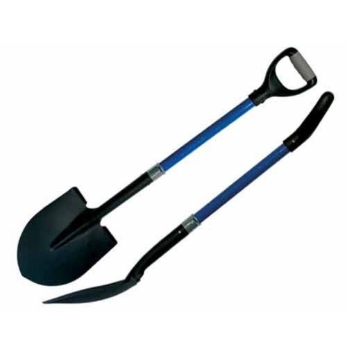 Лопата штыковая _Американка_ в сборе с мет_черенком и V-ручкой._1