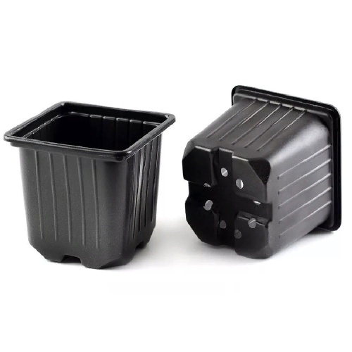 Горшок д_рассады  0_50л  черный квадрат (90_90_80мм) _50_1500