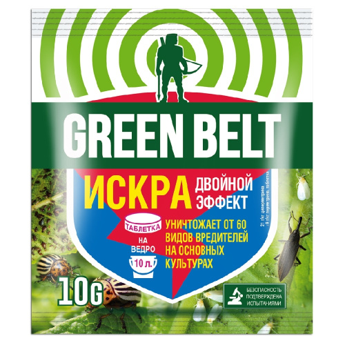 ИСКРА Двойной эффект ГРИН БЭЛТ таб.10г   _350