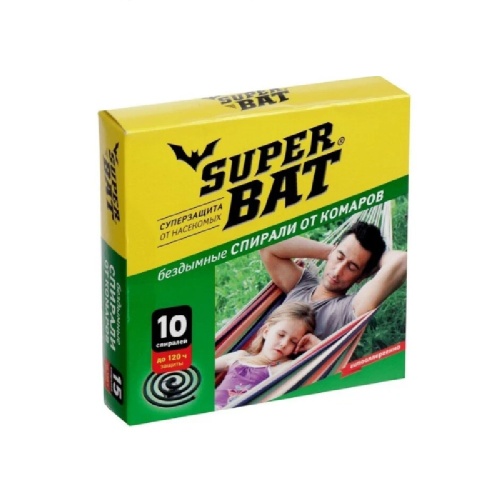 Спирали от комаров SuperBAT 10шт _60