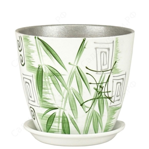 Горшок керам Бутон Бамбук Роспись 3_8л _6
