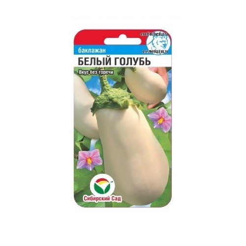 Баклажан Белый голубь  20шт_10