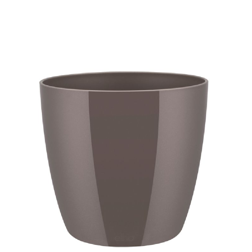 Кашпо пласт БРЮССЕЛЬ ДАЙМОНД кругл d16 ОЙСТЕР ПЕРЛ  _8