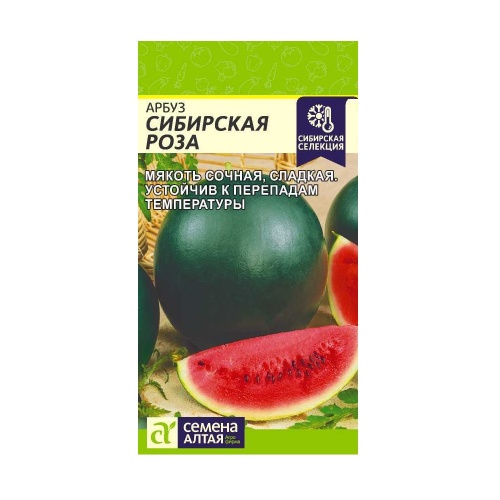 Арбуз Сибирская Роза 1 гр  _10