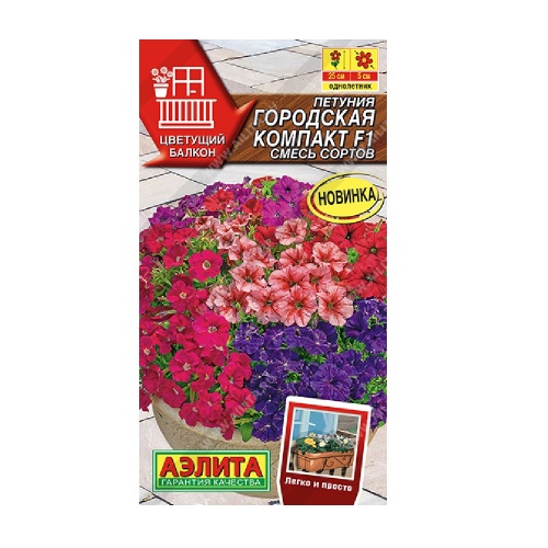Петуния Городская компакт F1 смесь сортов 7шт_10