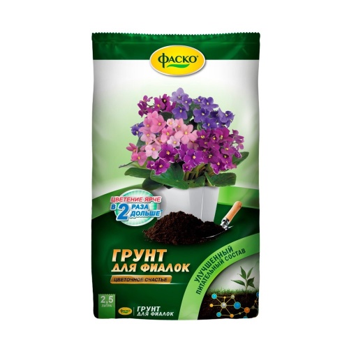 Грунт ЦВЕТОЧНОЕ СЧАСТЬЕ Для фиалок 2_5л  _15_480