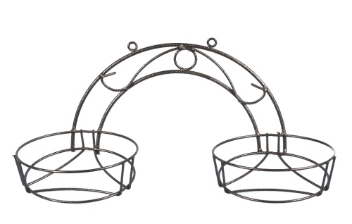 Подставка д_цветов  2яч настенная Радуга 2  _5