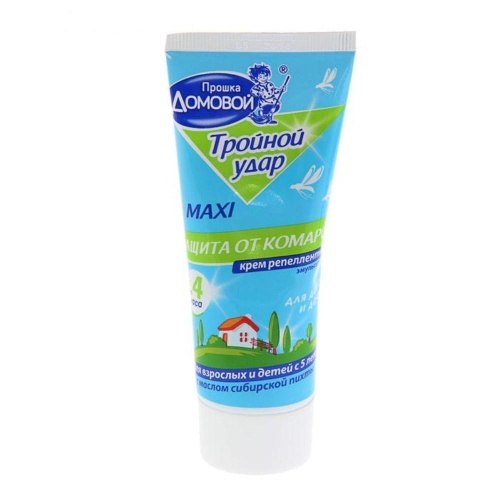 Крем от комар ДОМОВОЙ Тройной Удар 75 мл  _36