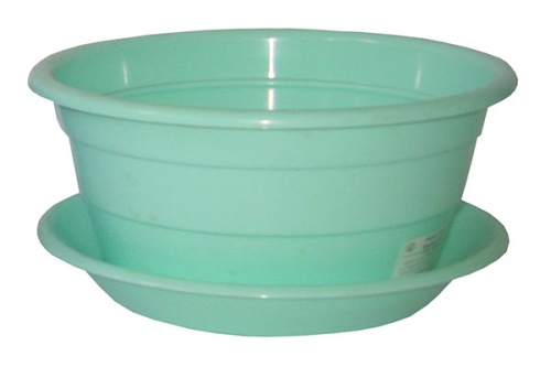 Кашпо пласт ФИАЛКА 1л салатный _60