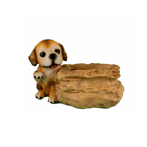 Фигура садовая ЩЕНОК С МЕШКОМ КАШПО  _1