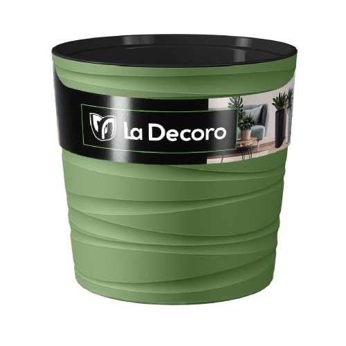Кашпо пласт Модерн Мини 8л оливковый _8