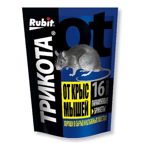 Брикет от грызунов ТРИКОТА Рубит 160гр  _40