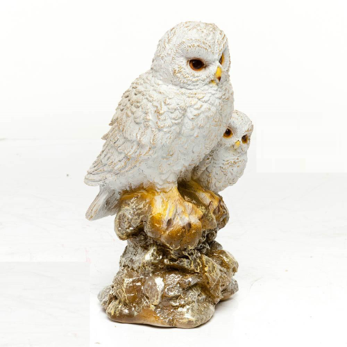 Фигура садовая СОВА С СОВЕНКОМ _2