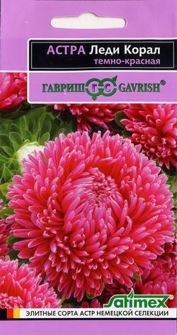 Астра Леди Корал темно-красная  0_1-0_05гр_10