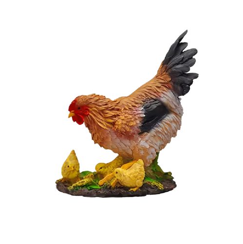 Фигура садовая КУРОЧКА С ЦЫПЛЯТАМИ _1