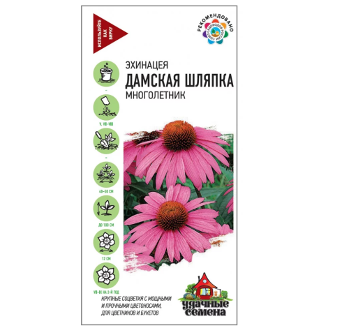 Эхинацея Дамская шляпка_Удачные семена  0_1гр_10