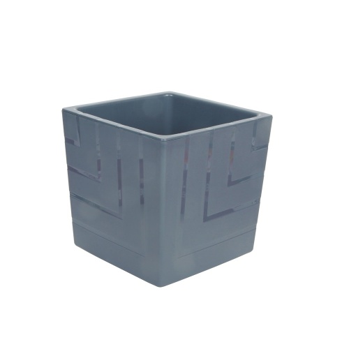Горшок пласт КВАДРО 1_2л антрацит _16