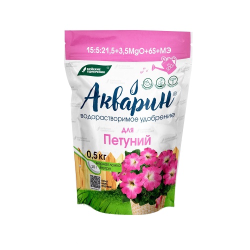 Удоб БХЗ Акварин _Для петуний_ 0_5кг(дой-пак) _12