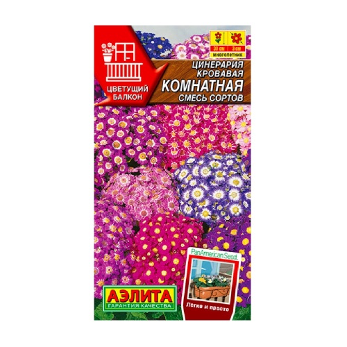 Цинерария комнатная смесь  0_02гр_10