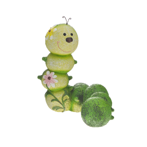 Фигура садовая ГУСЕНИЦА С ЦВЕТАМИ _1