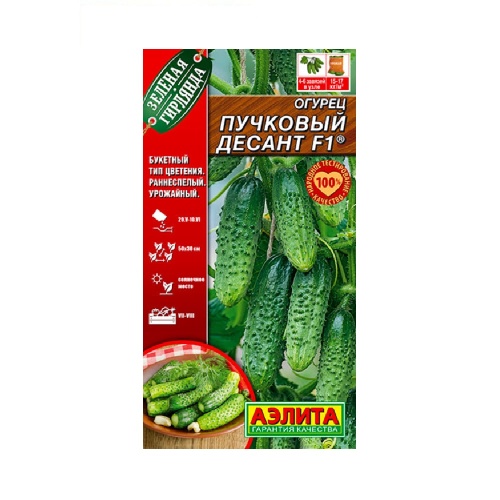 Огурец Пучковый десант F1 10шт  _10