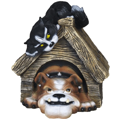 Фигура садовая БУДКА С БУЛЬДОГОМ  _1