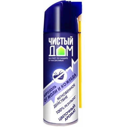 Аэрозоль от моли ЧИСТЫЙ ДОМ 150мл с ароматом цветов _24_72