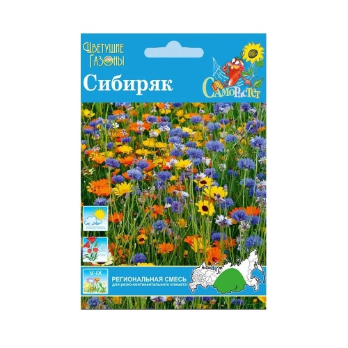 Газон цветущий Сибиряк  30гр_10_100