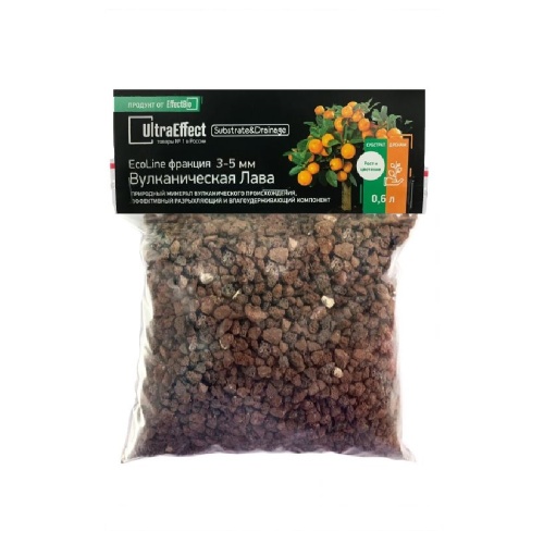Лава вулканическая UltraEffect EcoLine фр  3-5мм 0_6л _20