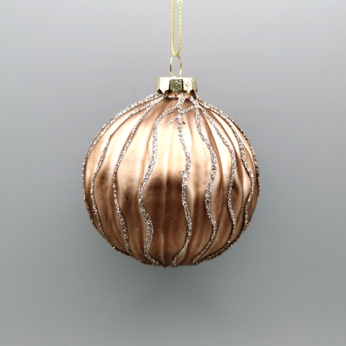 Набор елочных шаров d80мм_ бронза 12 шт_8