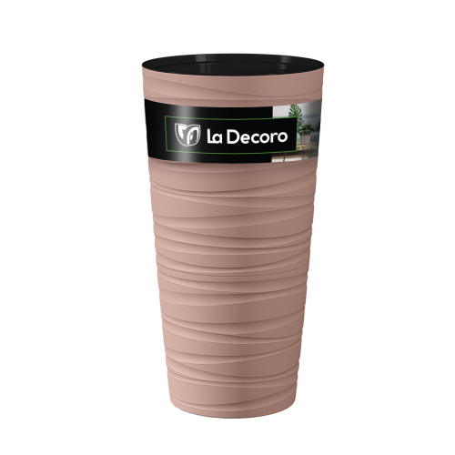 Кашпо пласт Модерн Максимум 15л мокко с вкладышем _5