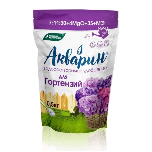 Удоб БХЗ Акварин _Для гортензий_ 0_5кг(дой-пак) _12