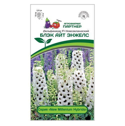 Дельфиниум новозеландский Блэк Айт Энжелс F1  3шт _10