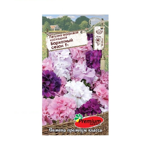 Петуния Бархатный сезон F1 махровая крупноцветковая 10шт _10