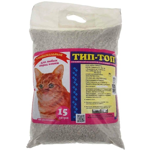 Наполнитель ТИП-ТОП гигиенический универсальный 15л_1