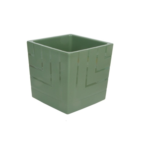 Горшок пласт КВАДРО 6_6л нефрит _6