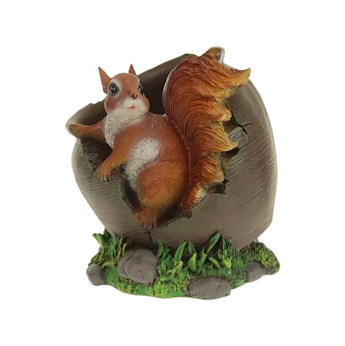 Фигура садовая БЕЛКА В ГОРШОЧКЕ КАШПО _1