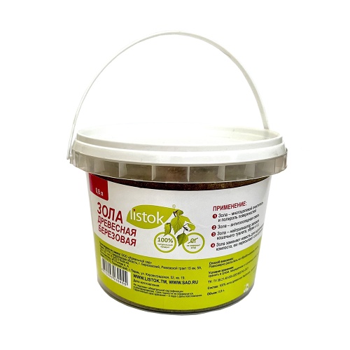 ЗОЛА древесная березовая LISTOK 0_8л  _8