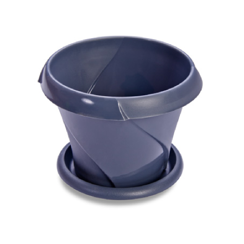 Горшок-кашпо пласт Флориана  5_4л серое _8