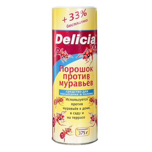 Порошок-приманка от муравьев DELICIA 375гр  _20