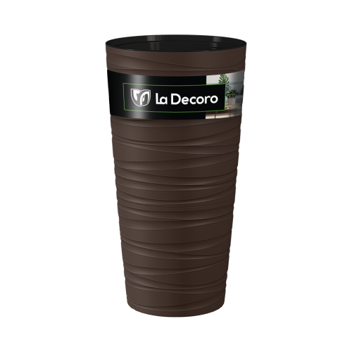 Кашпо пласт Модерн Максимум 15л темно-коричневый с вкладышем _5