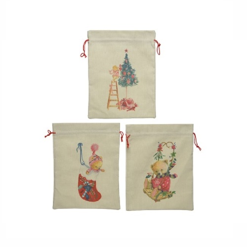 Мешок для подарка МЕДВЕДЬ 1шт _ 24