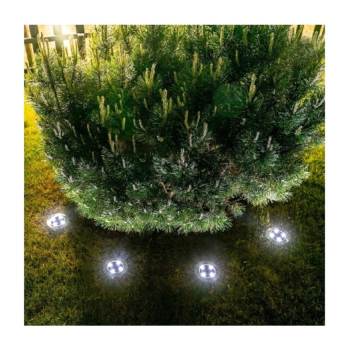 Светильник садовый ландшафтный на солнечной батарее_ белый свет _48