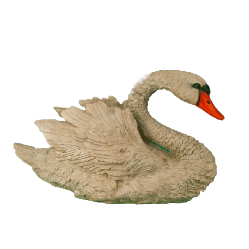 Фигура садовая ЛЕБЕДЬ БОЛЬШОЙ С РАСПРАВЛ КРЫЛЬЯМИ  _4