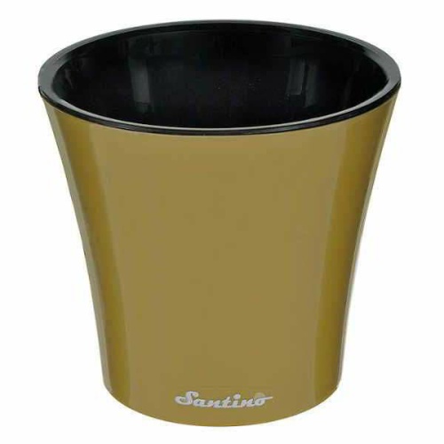 Горшок пласт АРТЕ 5л золотой-черный_24