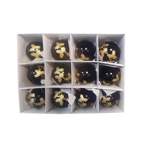 Набор елочных шаров d100мм_ черный 12 шт_4