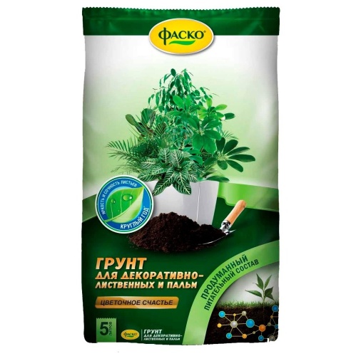 Грунт ЦВЕТОЧНОЕ СЧАСТЬЕ Для дек.листв 5л  _5_315