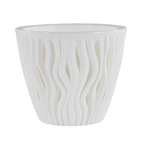 Кашпо пласт ВДОХНОВЕНИЕ 7_5л белый-белый _6