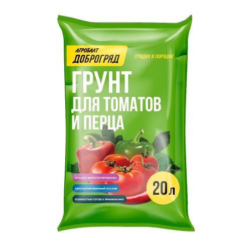 Грунт Доброгряд для томатов и перца 20л _100
