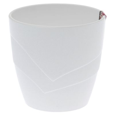 Кашпо пласт ГРАЦИЯ  1_2л белое _20